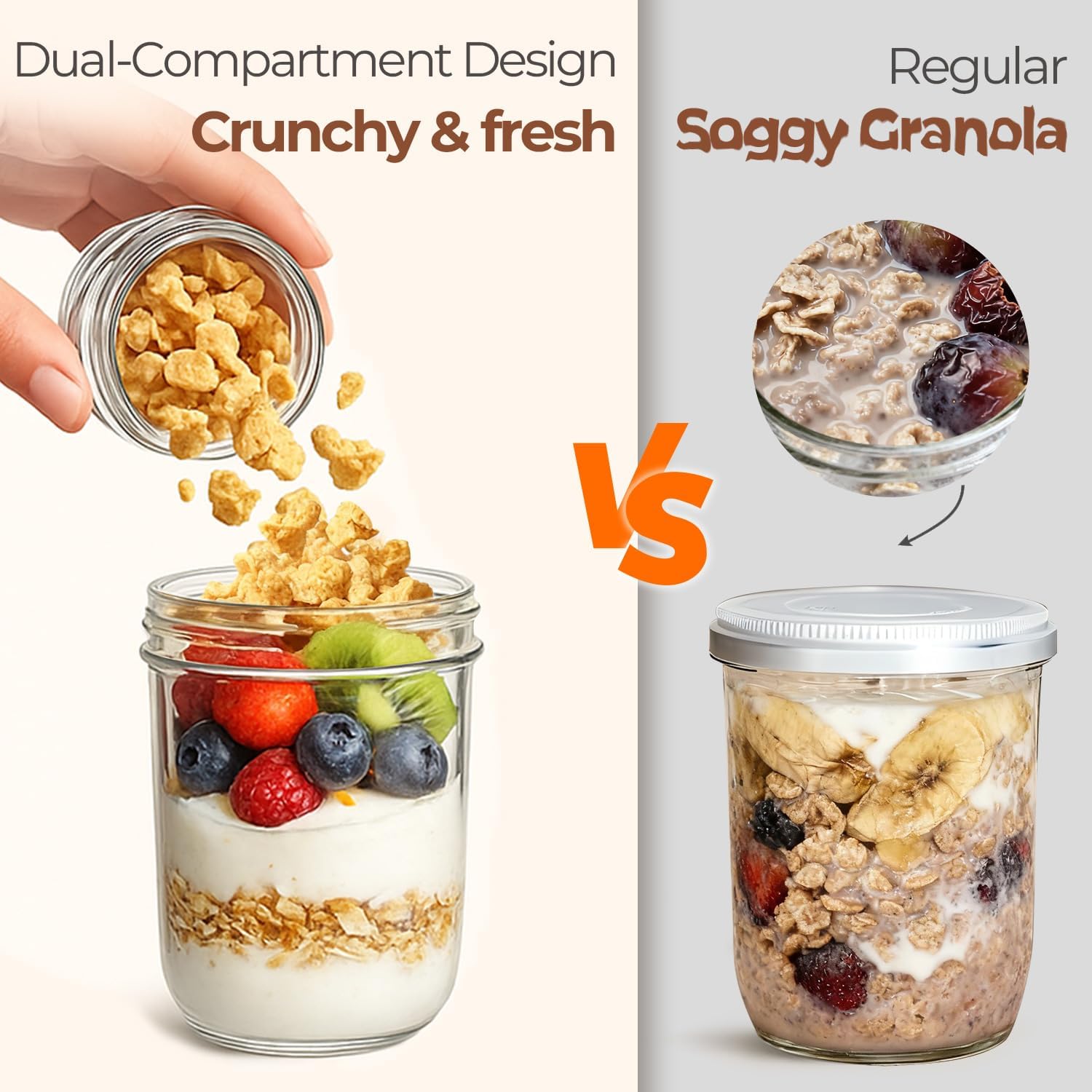 Portable Breakfast Cups Set