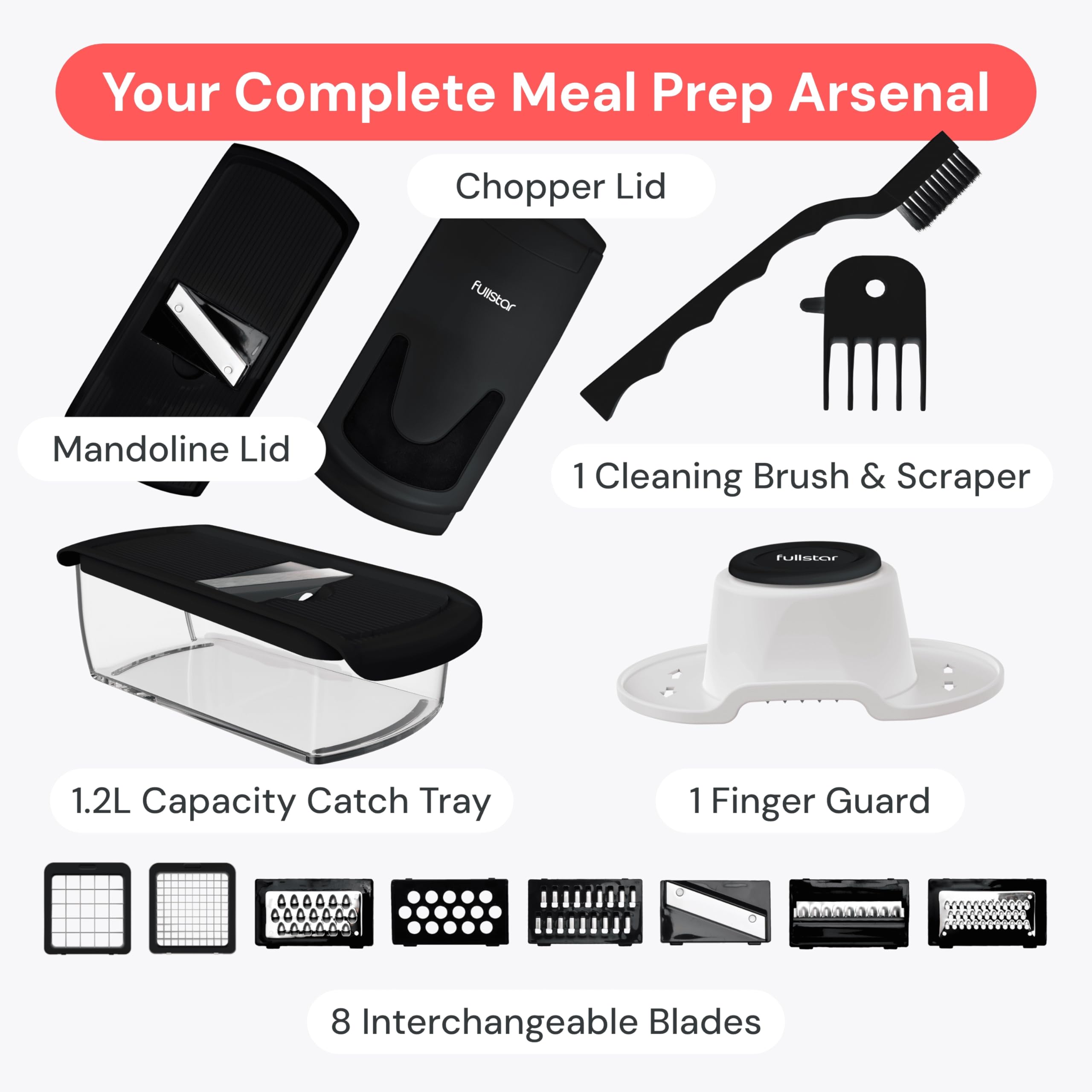 Fullstar The Original Pro Chopper - Vegetable Chopper and Spiralize