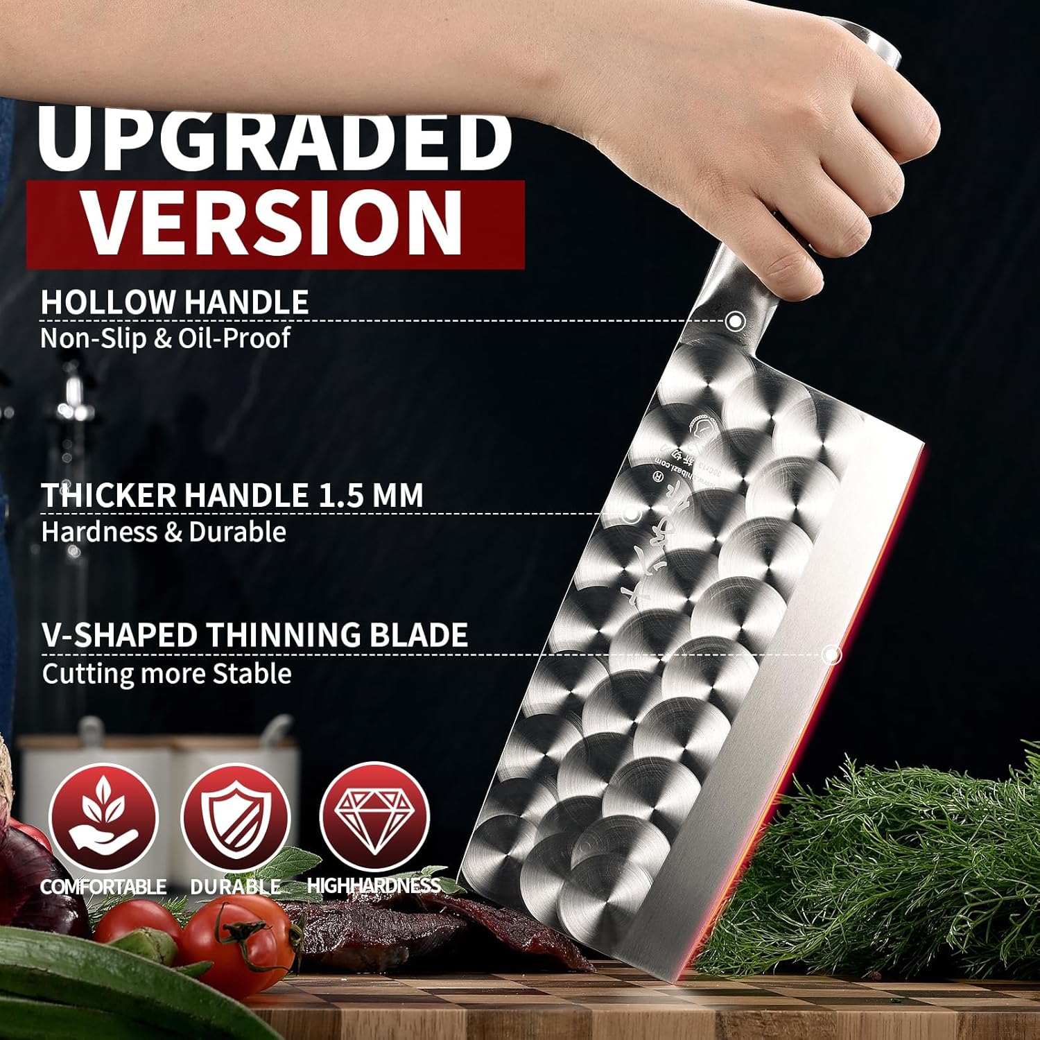 Effortless Precision Meat Cleaver